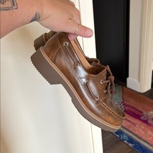 Saddle Leather Sperry Topsiders Boat Shoe